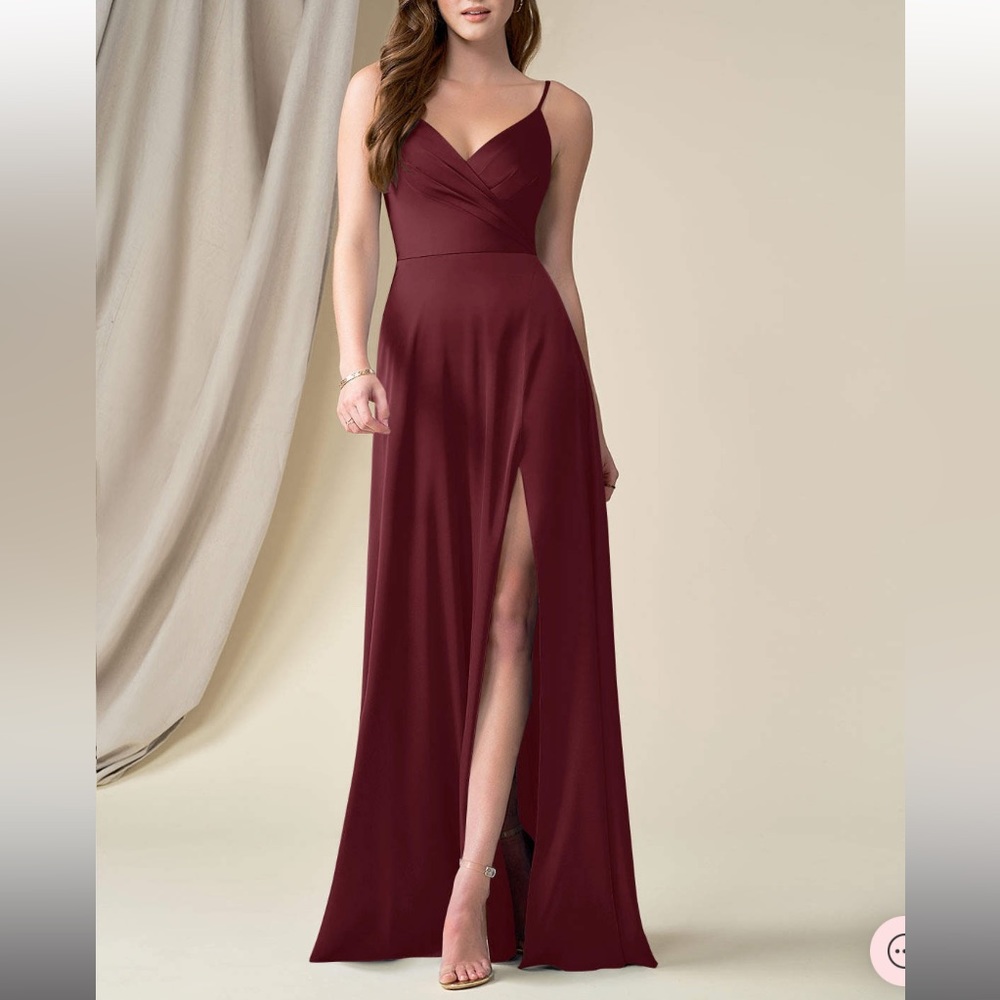 Azazie Cabernet Bridesmaid Dress- Dalilah